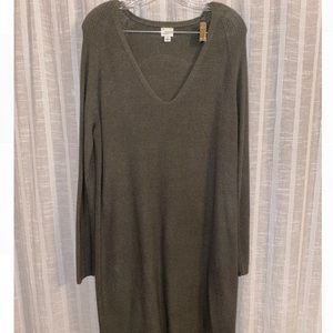 Sweater Dress Green Large
